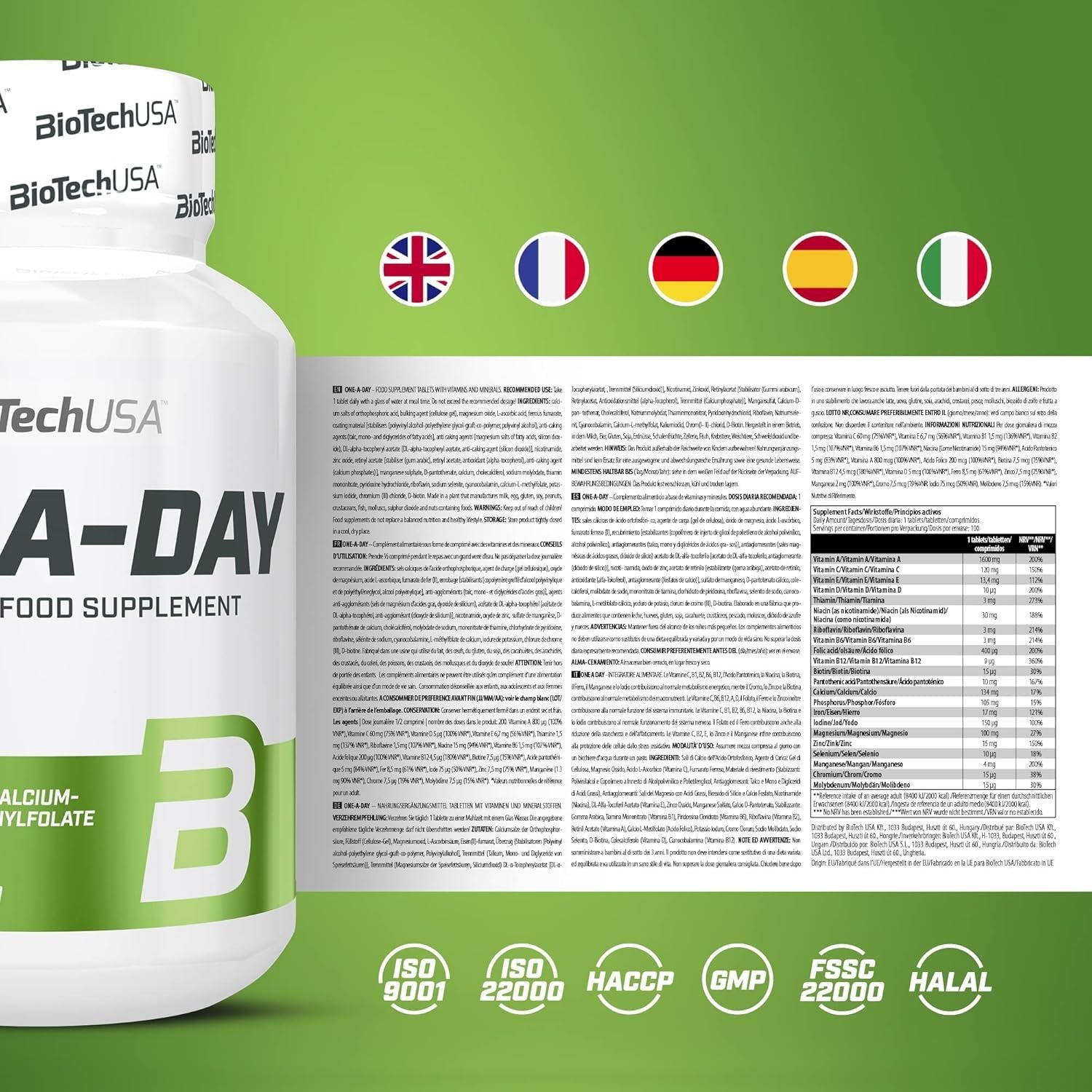 BioTech One-a-day 100 tab. sutetis