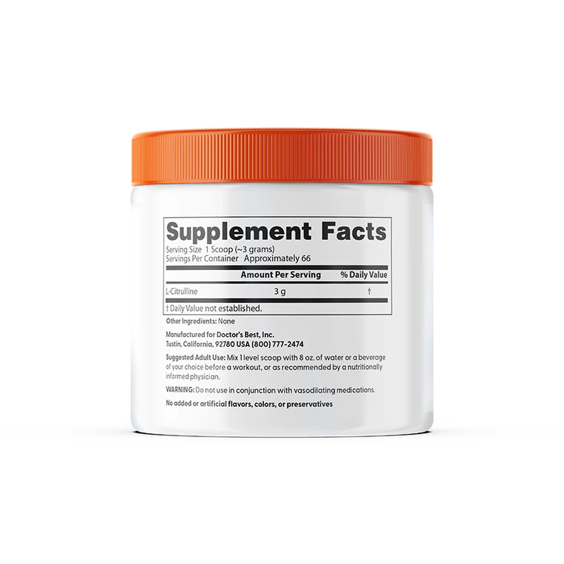 Doctor's Best L-cytrulina w proszku – 200 gramów