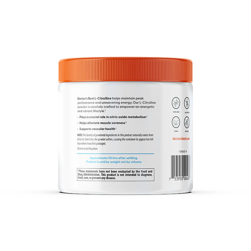 Doctor's Best L-Citrulline Powder - 200 grams