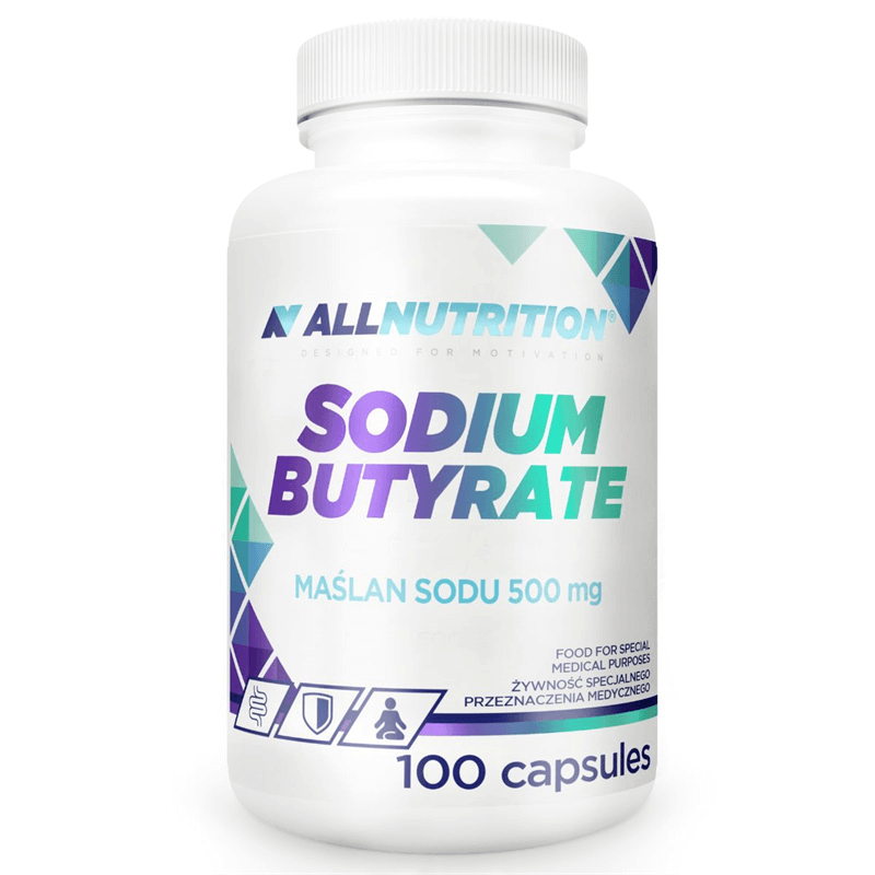 Allnutrition Sodium Butyrate 500 mg, 100 kapsulių