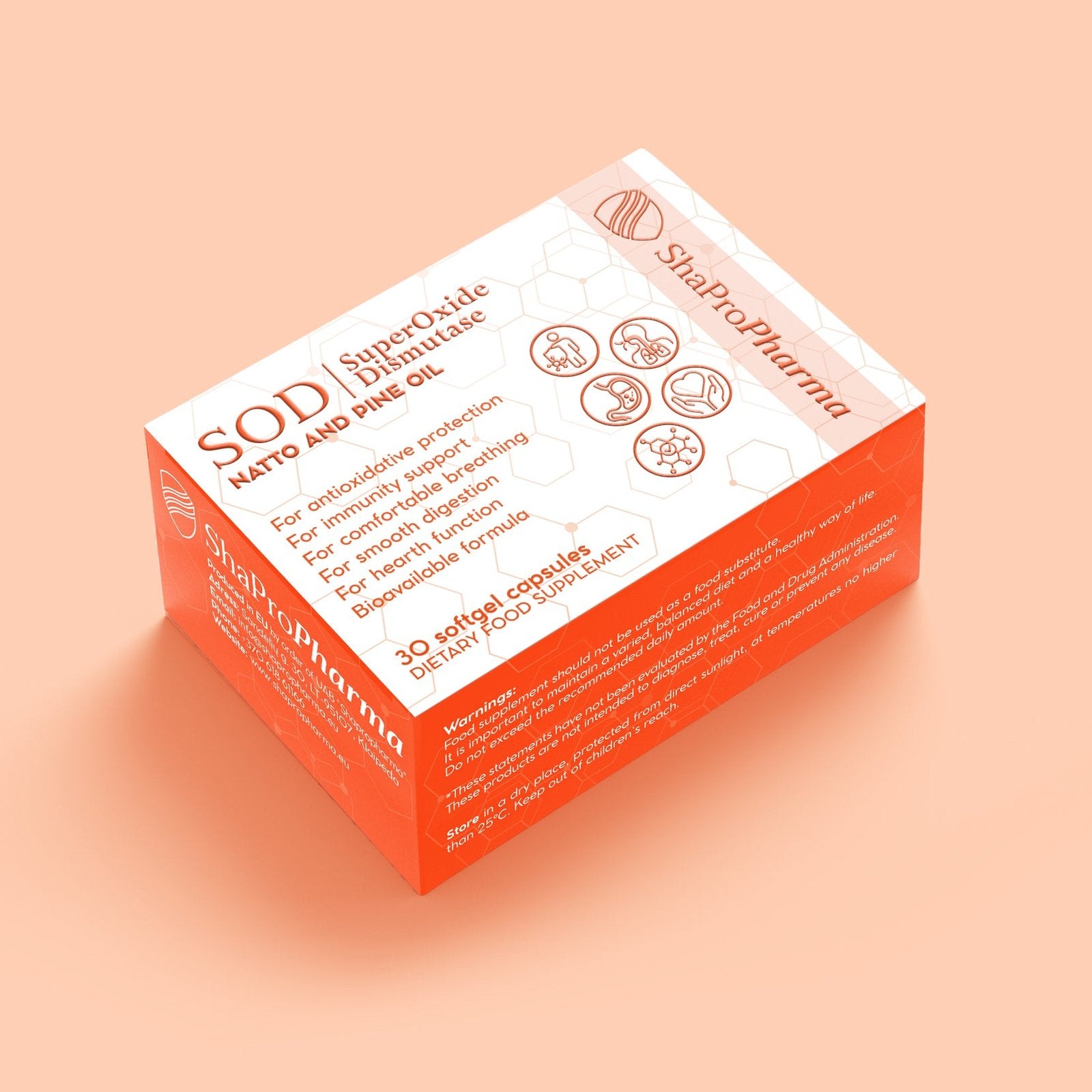 Shapropharma SOD (Superoxide dismutase + Natto + Scots pine) 30 capsules promotion