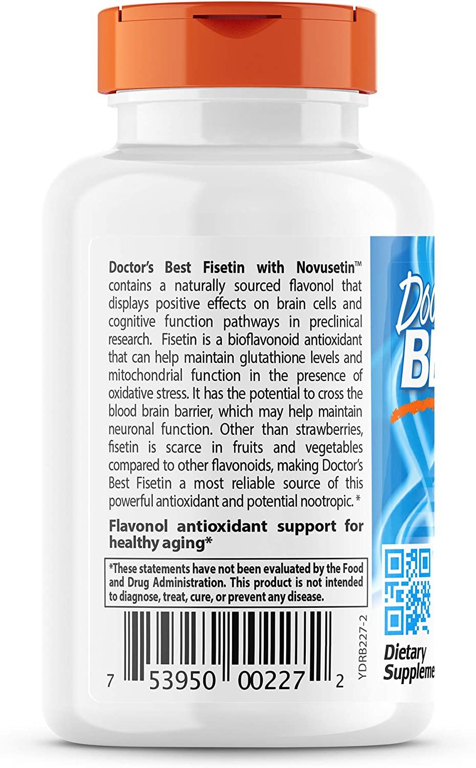 Doctor’s Best Fisetin with Novusetin 100mg – 30 vcaps naudojimo instrukcija