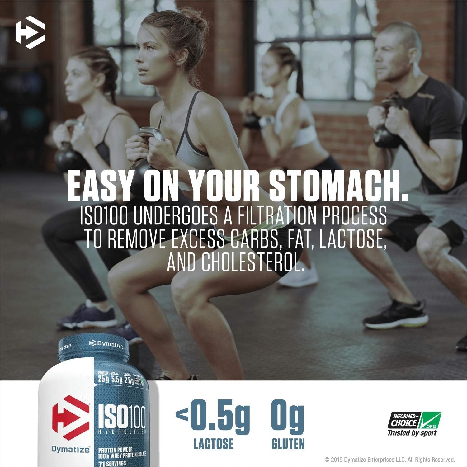 Dymatize ISO 100 Hydrolyzed 932g baneris