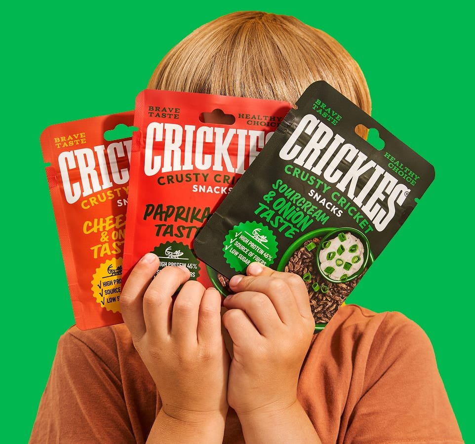Dried crickets CRICKIES flavors banner