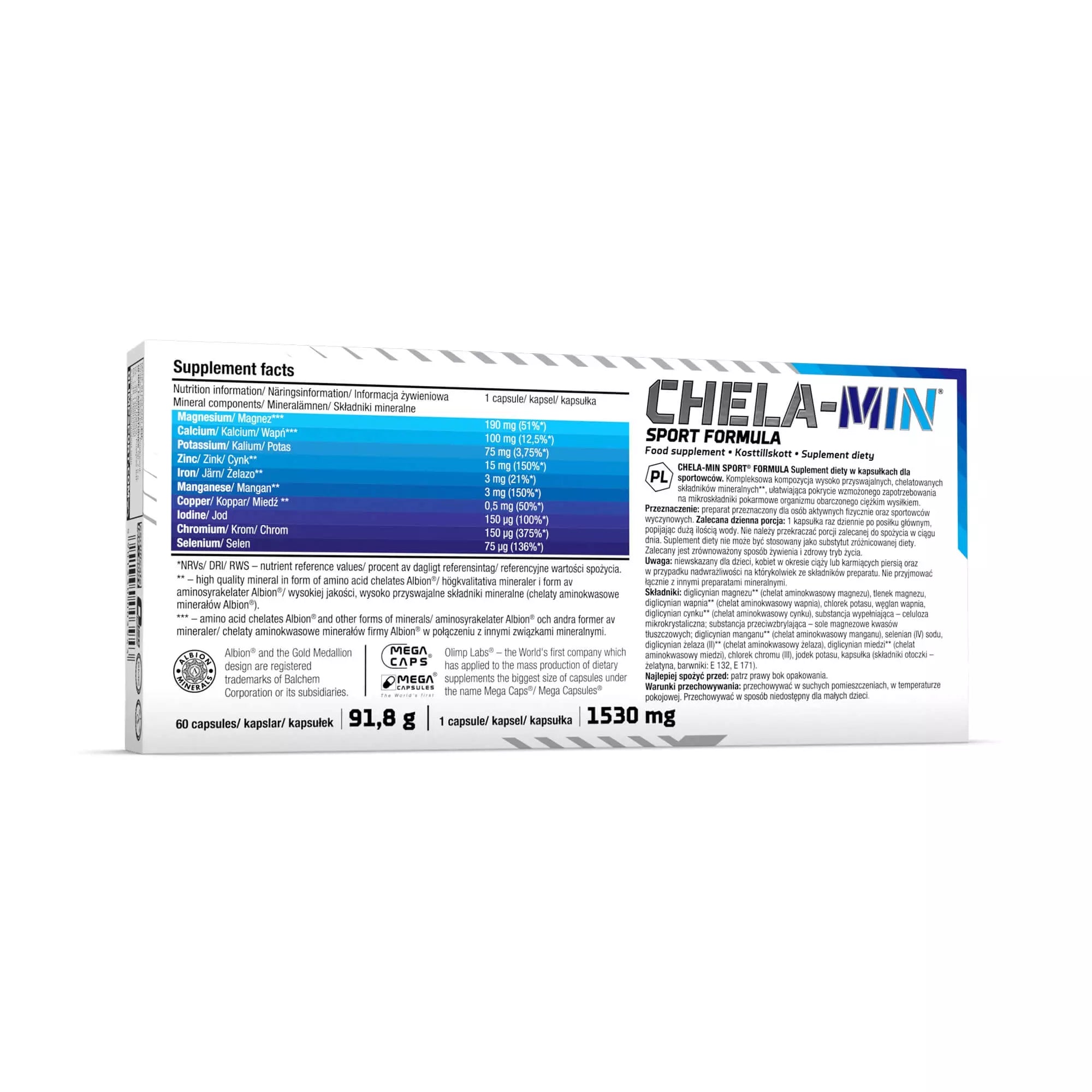 Olimp Chela-Min Sport® Formula Mega Caps® - 60 Kaps sudetis