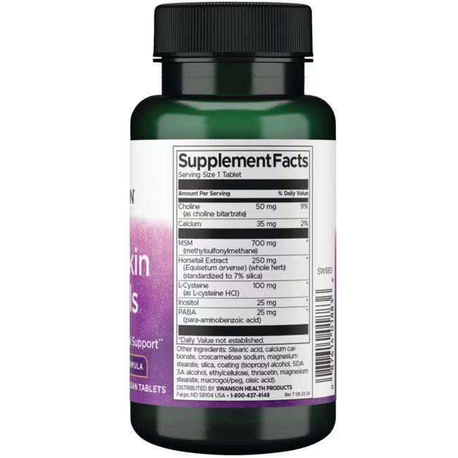 Swanson Hair Skin Nails 60 tabs sudetis