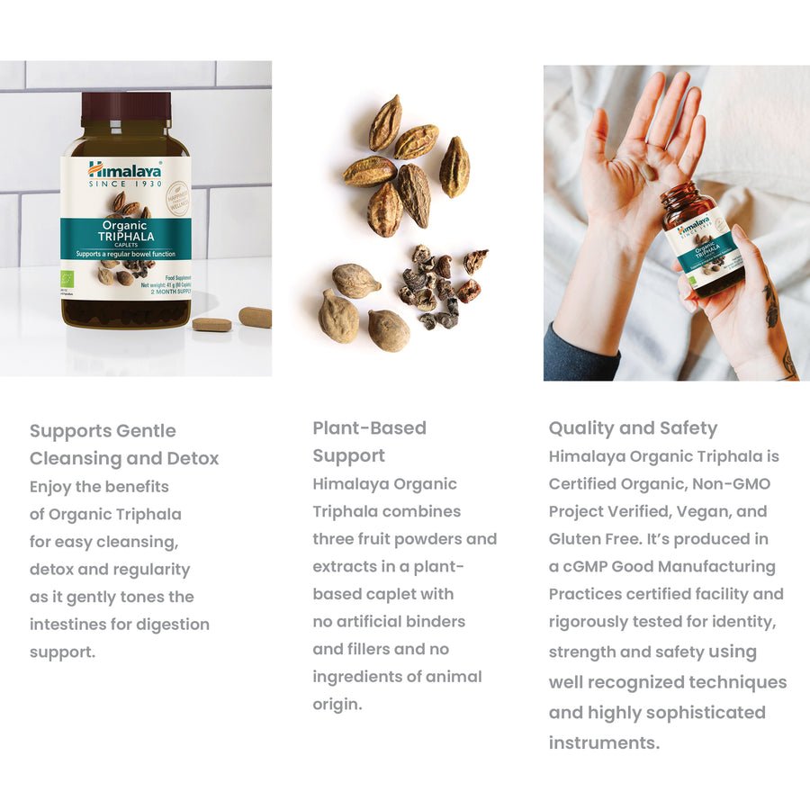 Benefits of Himalaya™ Organic Triphala 60 Capsules