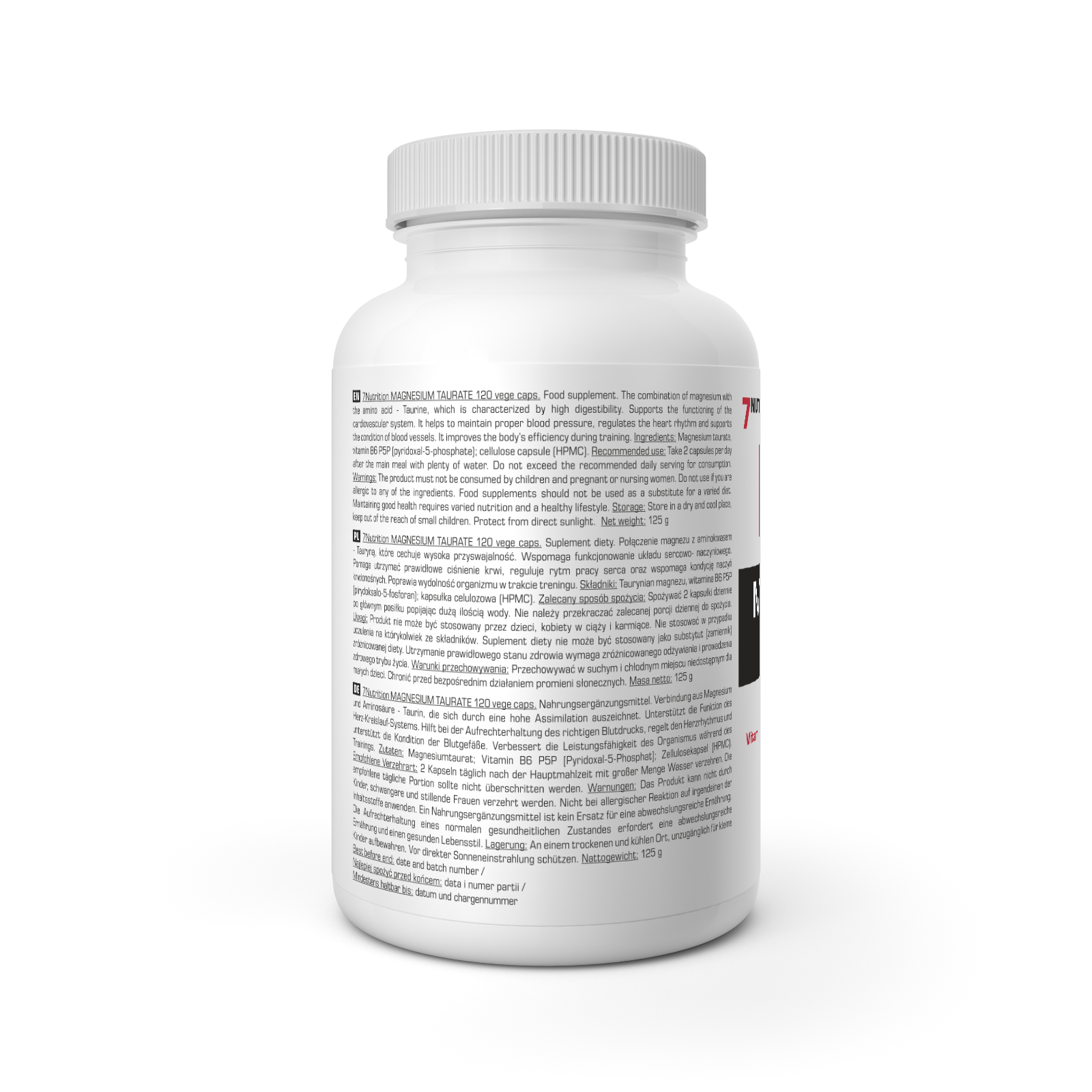7Nutrition MAGNESIUM TAURATE 120 vege caps