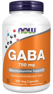GABA 750 mg 200 Veg Capsules kaina
