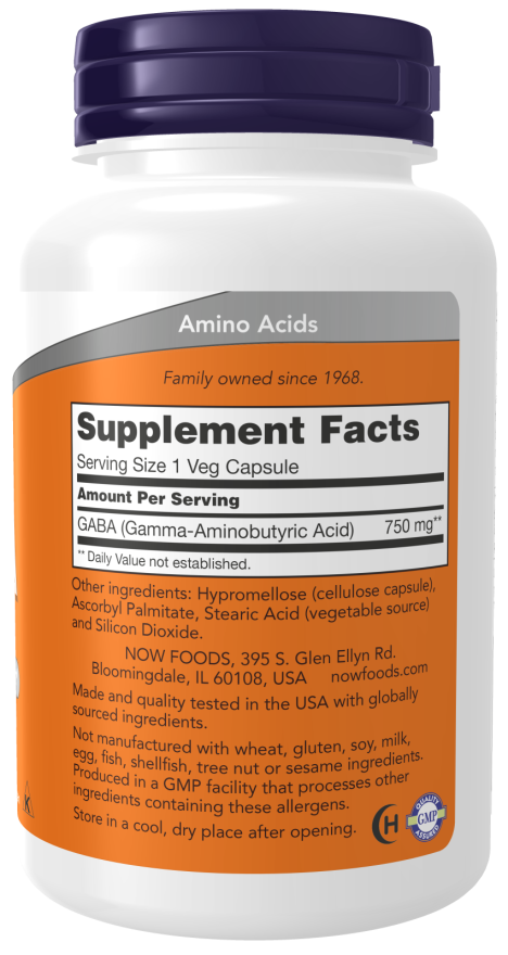 GABA 750 mg 200 Veg Capsules sudetis