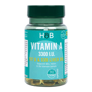 Holland & Barrett Vitamin A 3300 IU - 90 caps kaina
