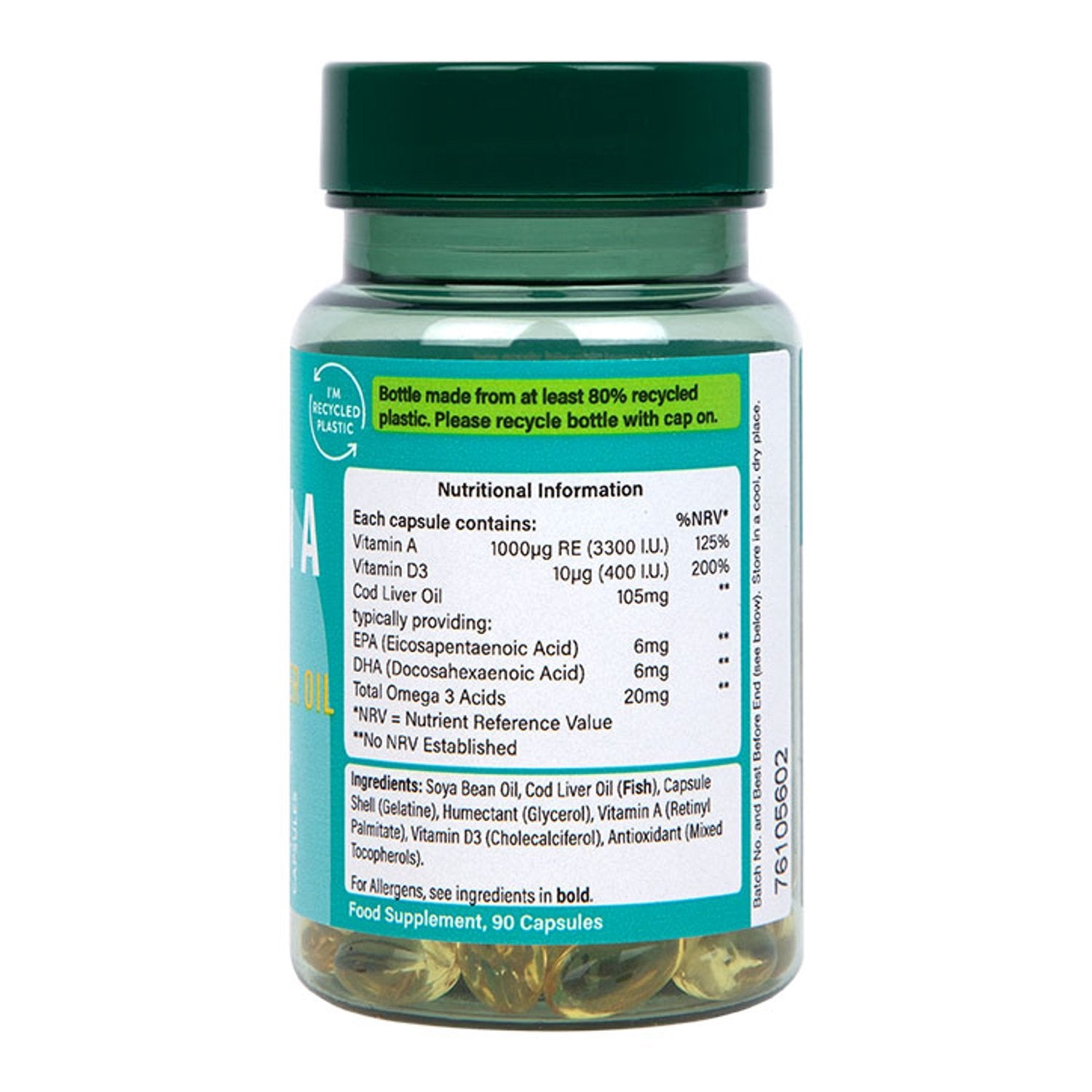 Holland & Barrett Vitamin A 3300 IU - 90 caps sudetis