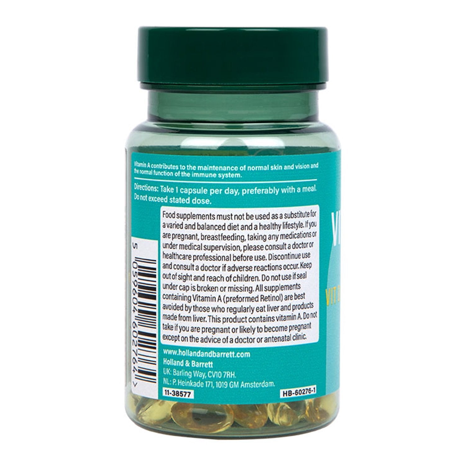 Holland & Barrett Vitamin A 3300 IU - 90 caps vartojimas