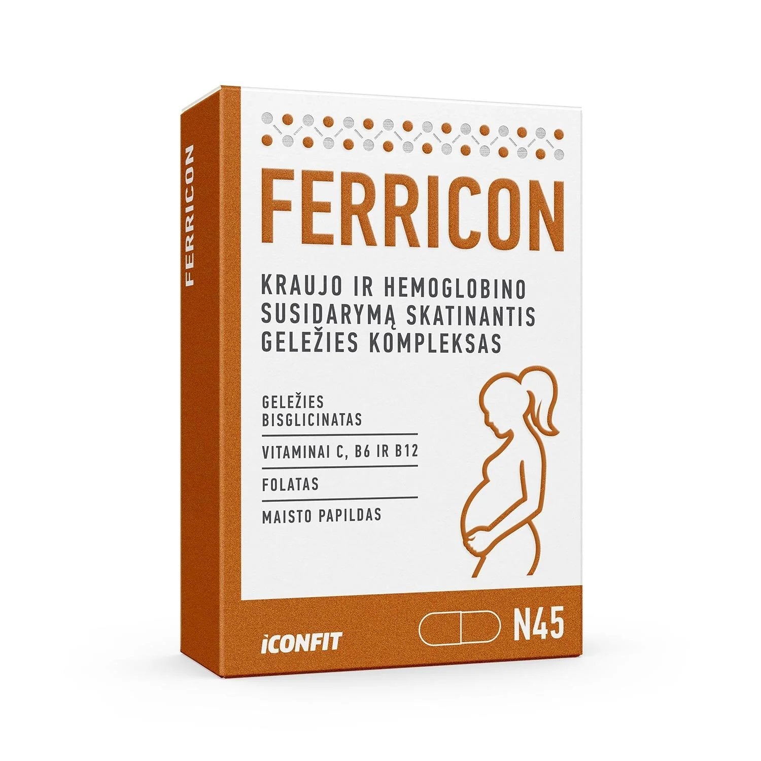 Iconfit Ferricon, 45 capsules, the price of the promotion is cheap