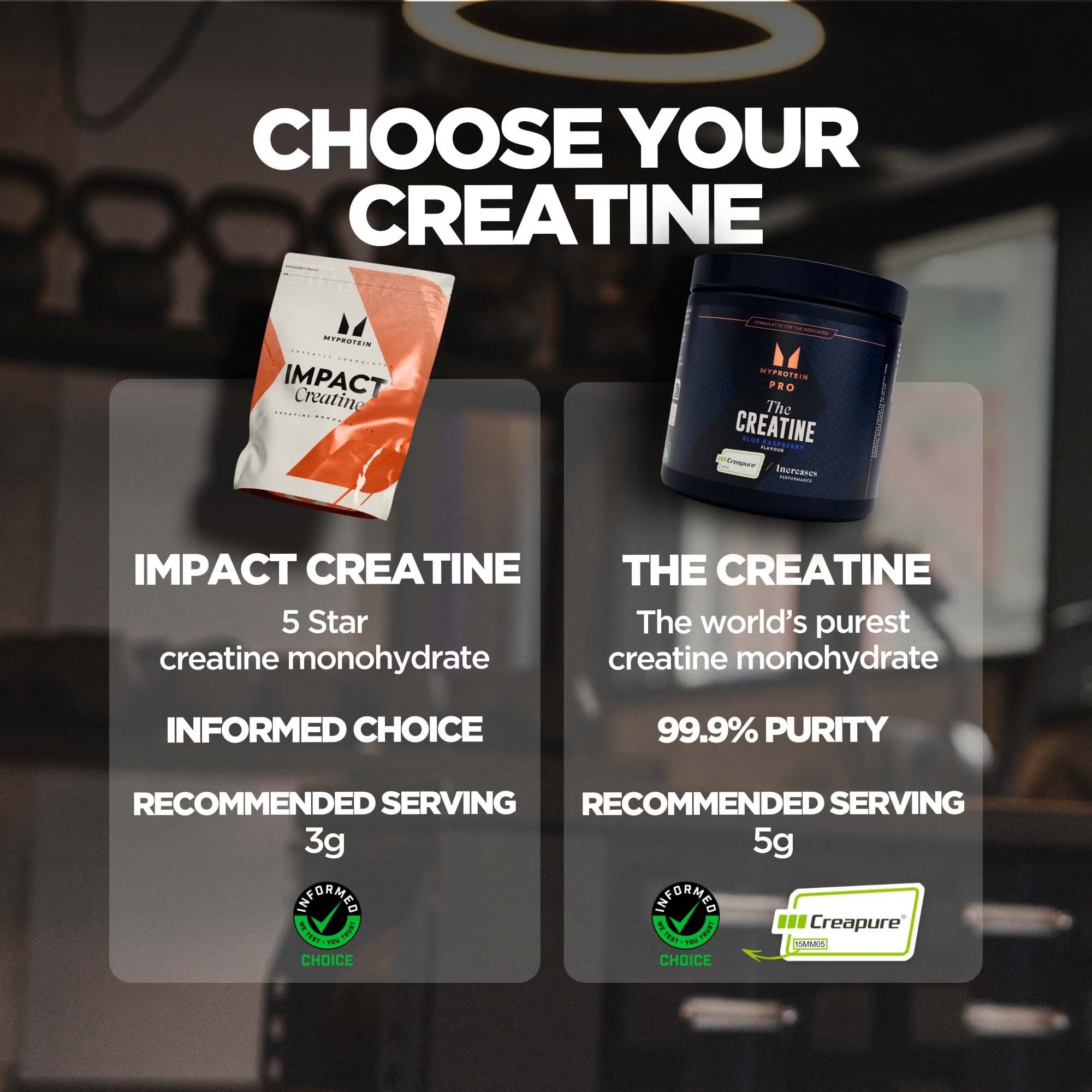 Myprotein Impact Creatine 250g kreatinas