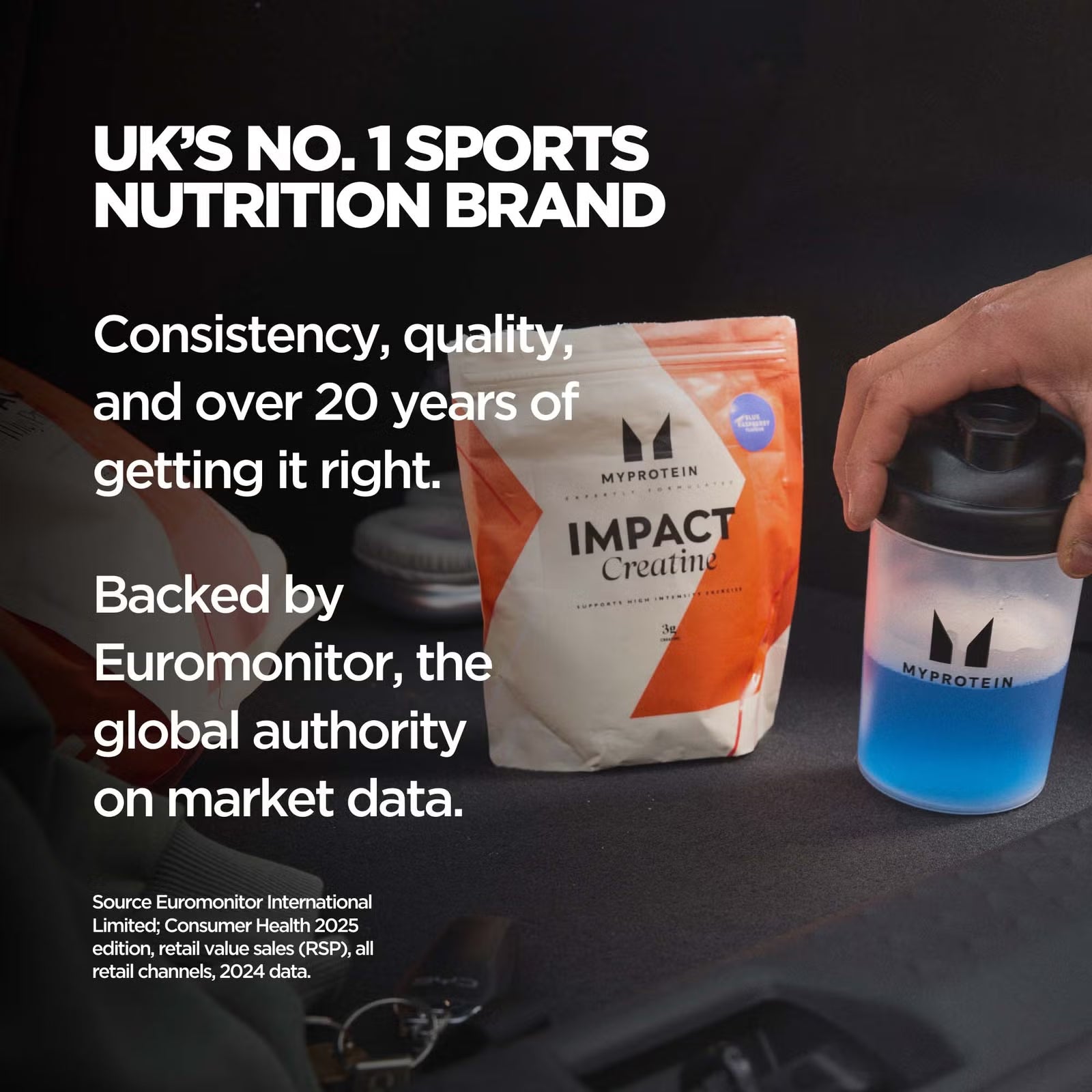 Myprotein Impact Creatine 250g kreatinas