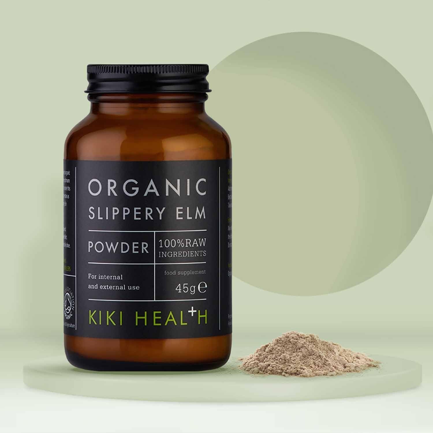 KIKI Health Slippery Elm Powder - 45 grams of willow powder