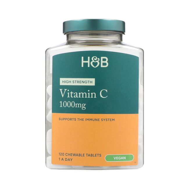 Holland & Barrett didelės koncentracijos vitaminas C 1000 mg – 120 tablečių