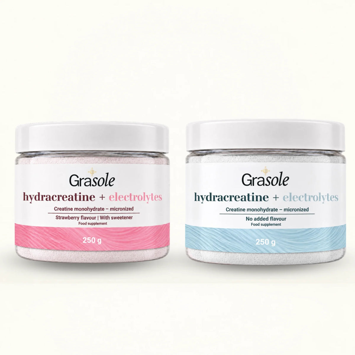 GraSole Hydracreatine + Electrolytes (braškių skonio)