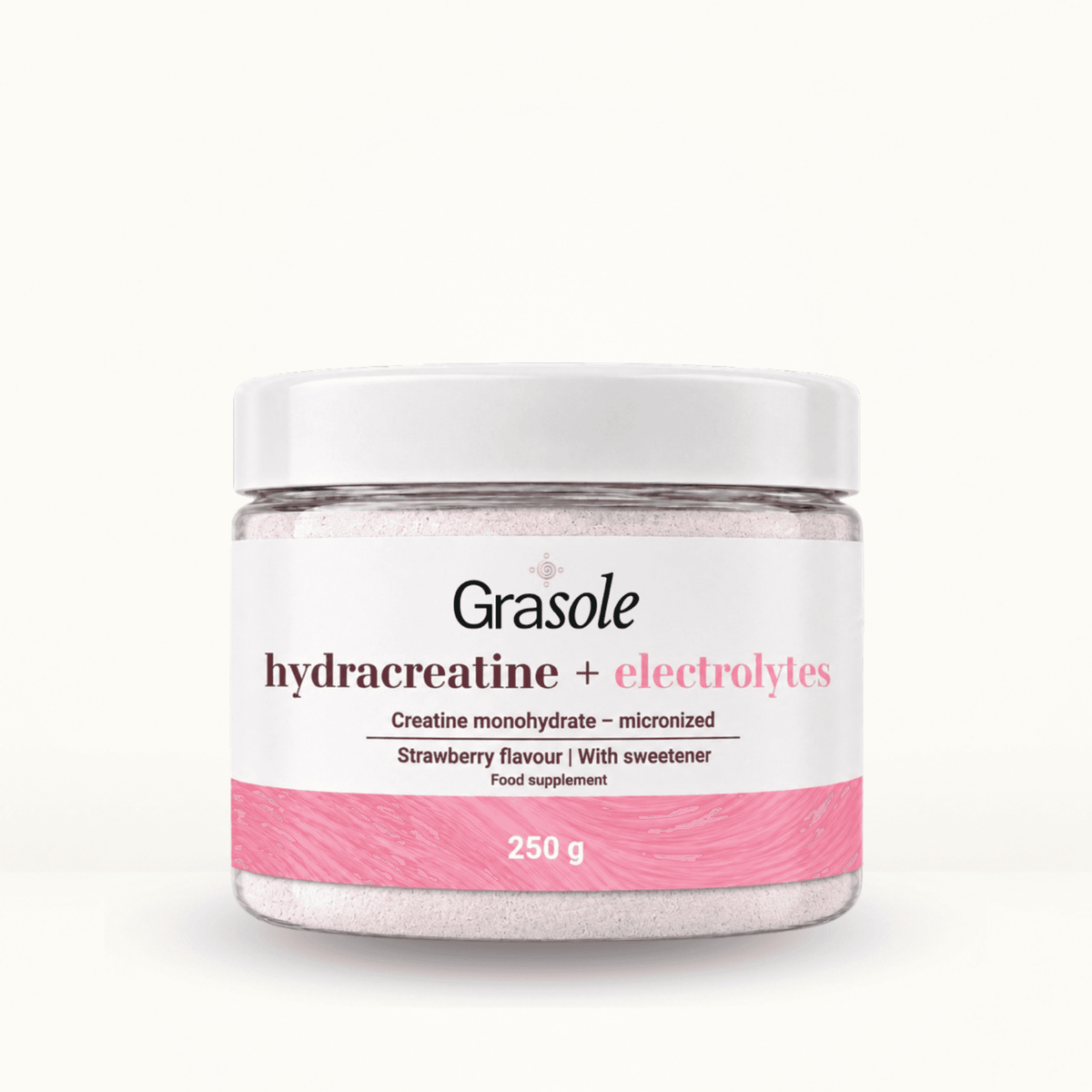 GraSole Hydracreatine + Electrolytes (braškių skonio)