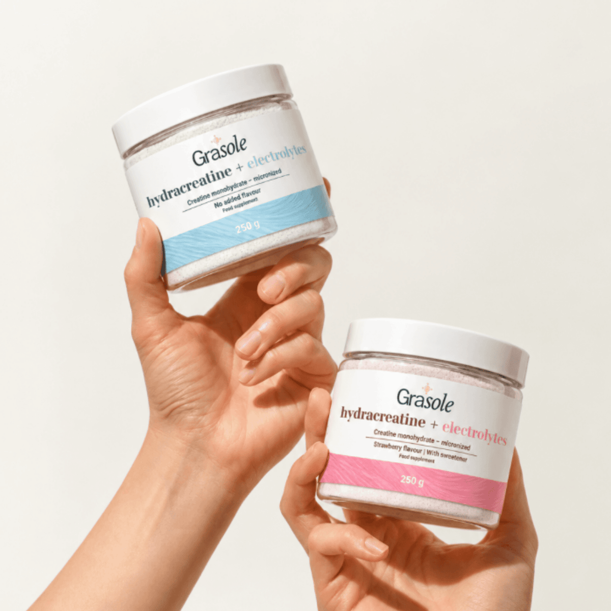 GraSole Hydracreatine + Electrolytes (braškių skonio)