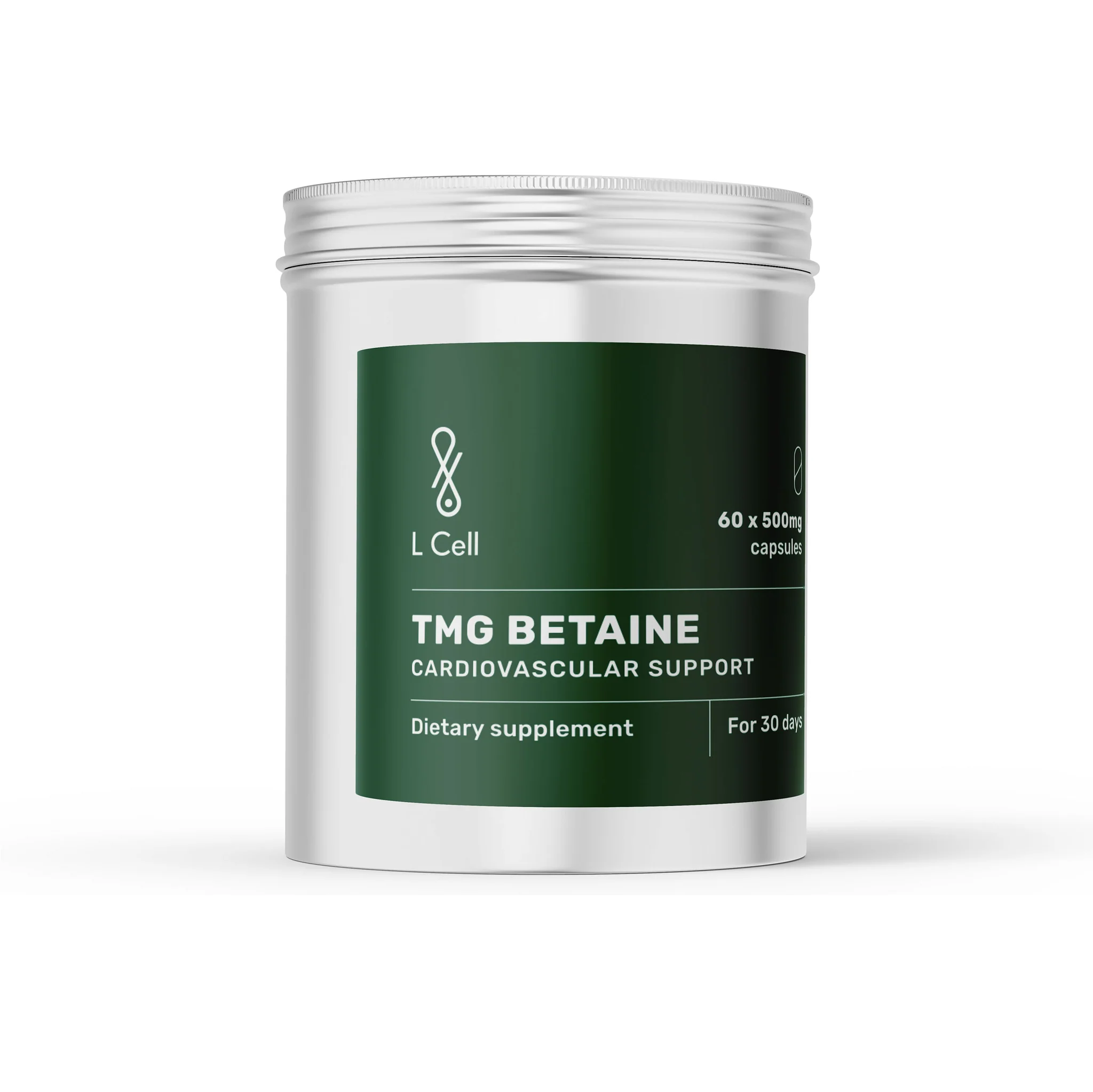 L-CELL TMG Betaine 60 capsules - 1000 mg