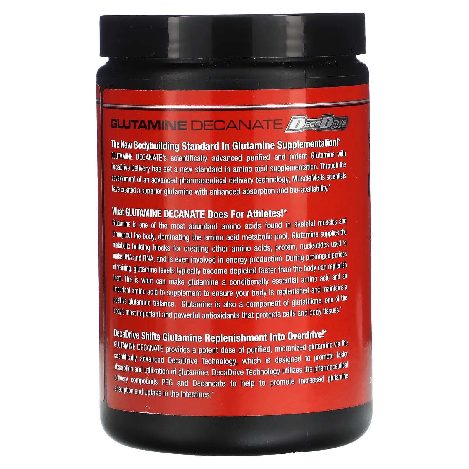 MuscleMeds Glutamine Decanate Unflavored 300 g promotion