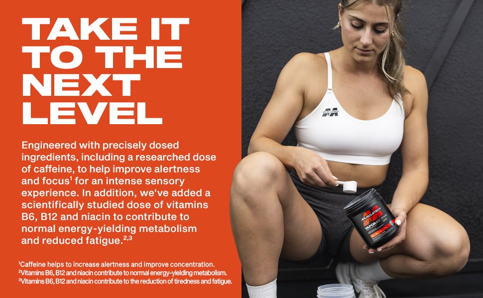 MuscleTech® VaporX5® Pre-Workout - 247 - 252 grams is also suitable for girls