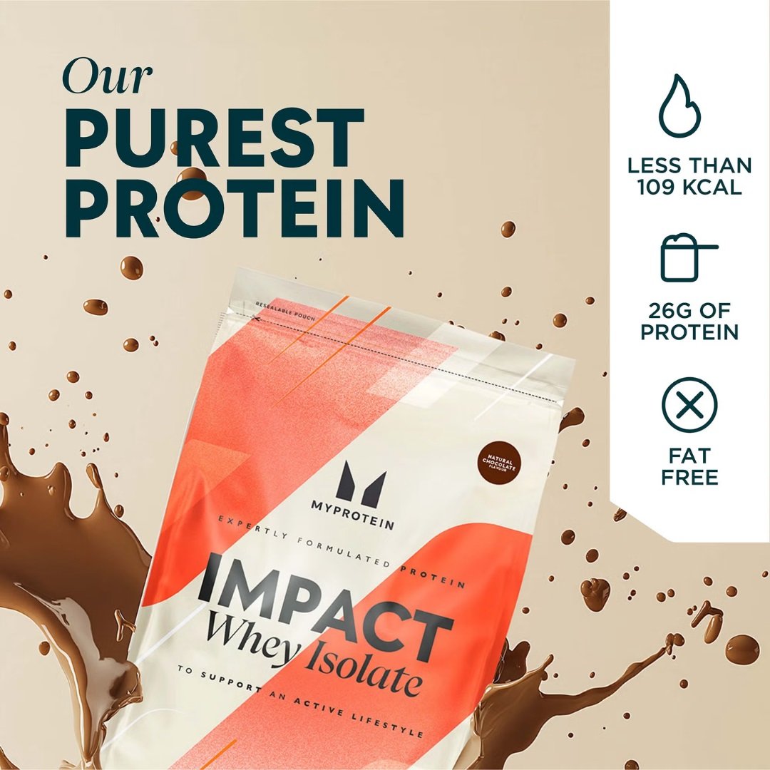 Myprotein Impact Whey Isolate 1kg baneris