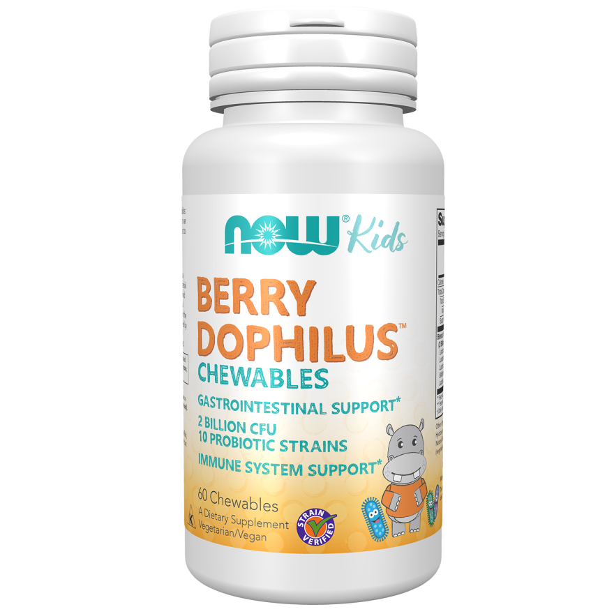 NOW Foods BerryDophilus Kids - 60 chewables kaina