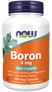 NOW Foods Boron 3mg 250 vcaps kaina