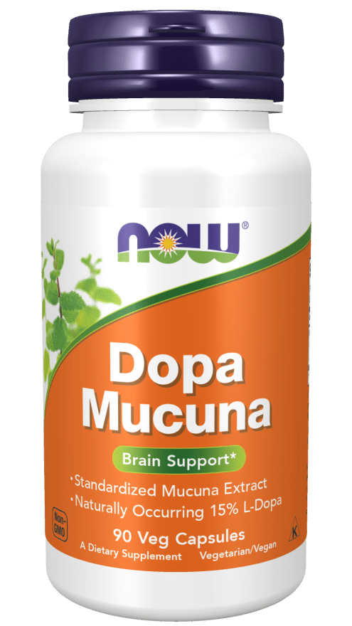NOW Foods DOPA Mucuna 90 vcaps kaina