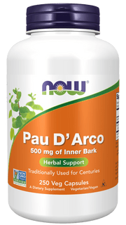 NOW Foods Pau D’Arco 500mg 250caps kaina