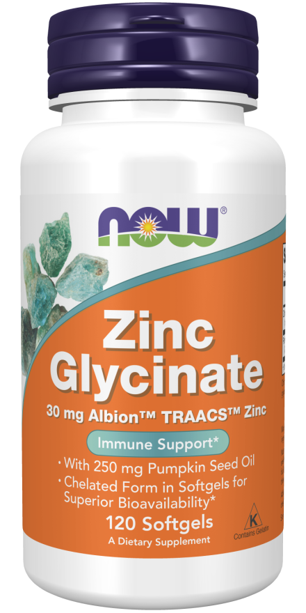 NOW Foods Zinc Glycinate - 120 softgels price