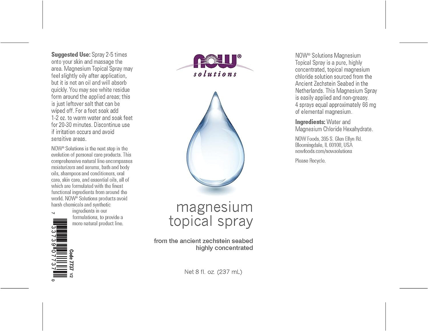 now magnesium spray etikete