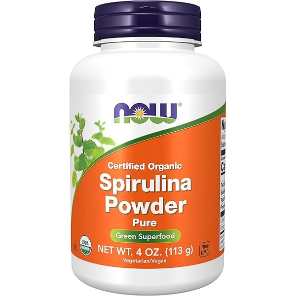 NOW Organic Spirulina Powder 113g (4 OZ) kaina