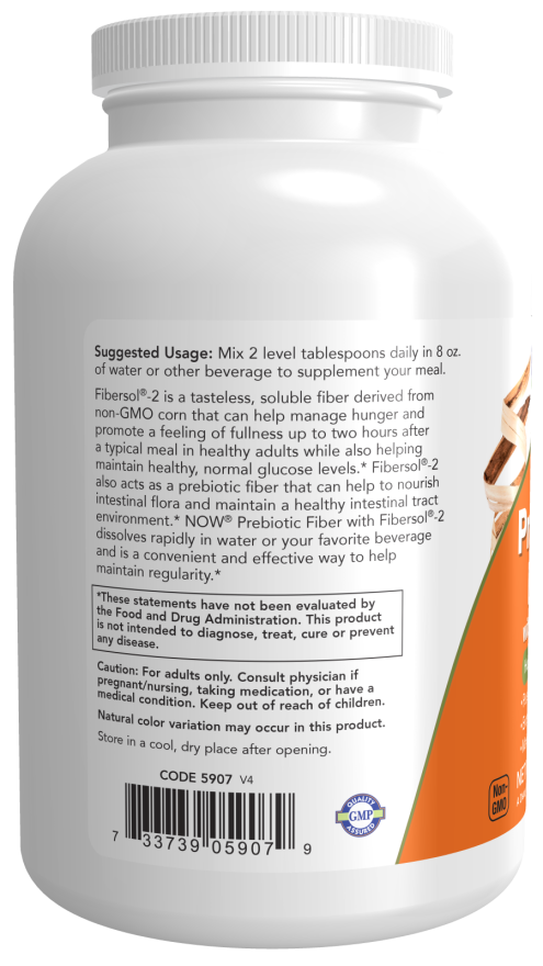 NOW Prebiotic Fiber With Fibersol-2 340g vartojimas
