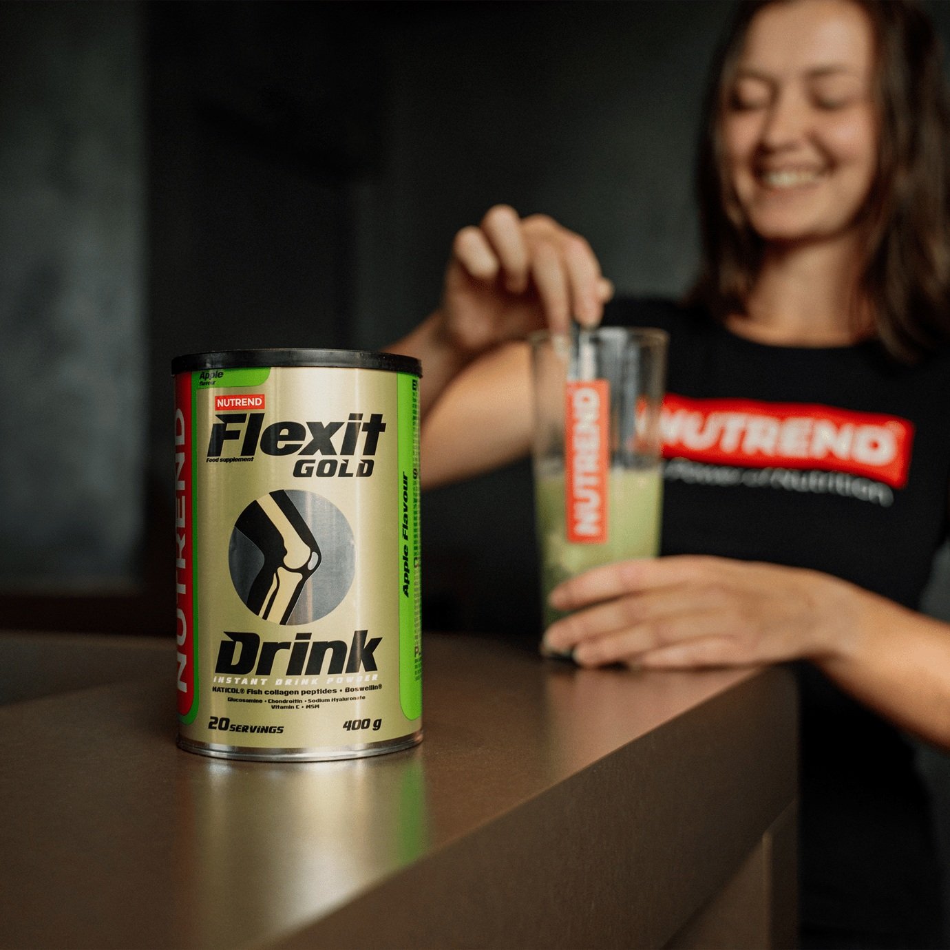 Nutrend Flexit Gold Drink - 400 grams apple