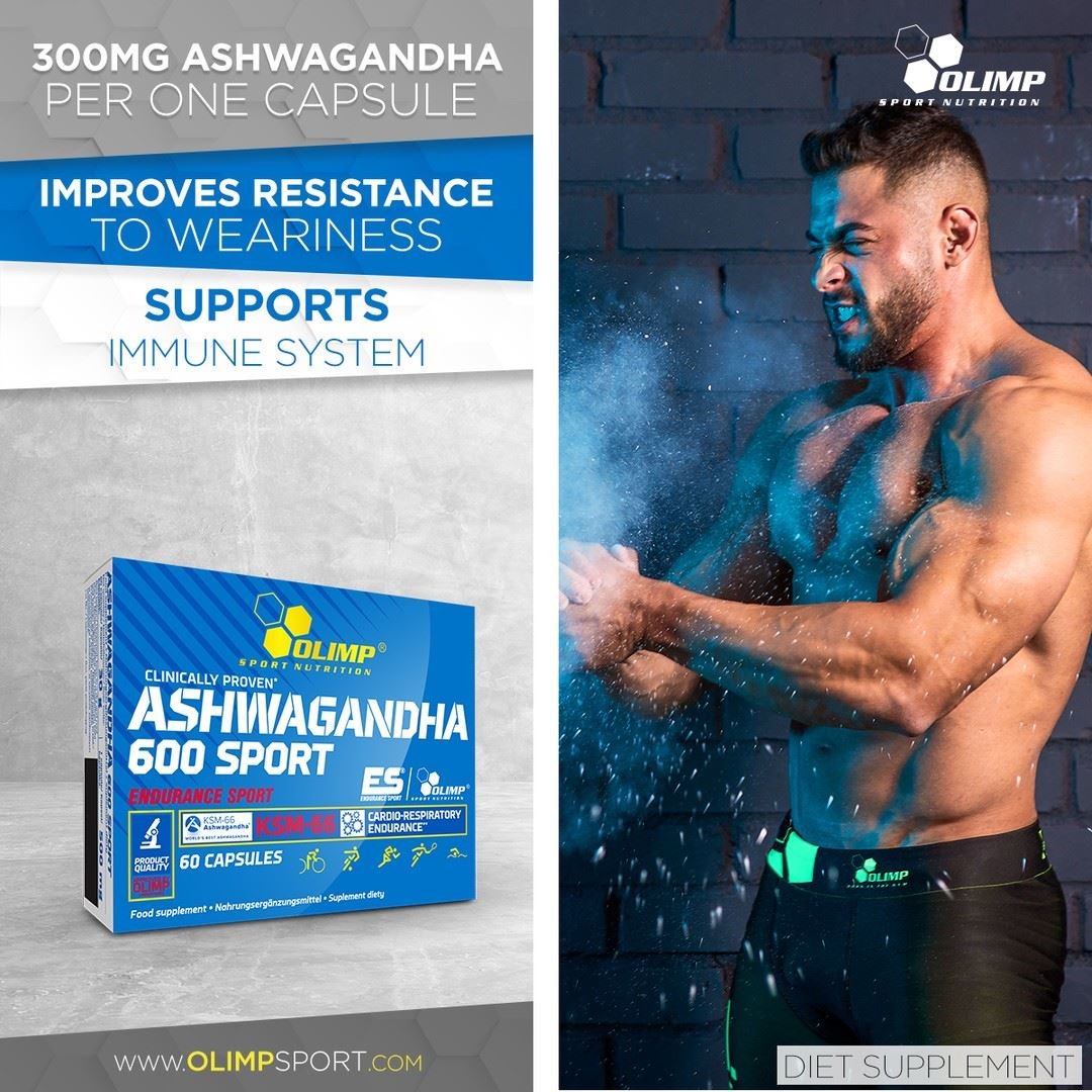 Olimp ashwagandha sport kaina