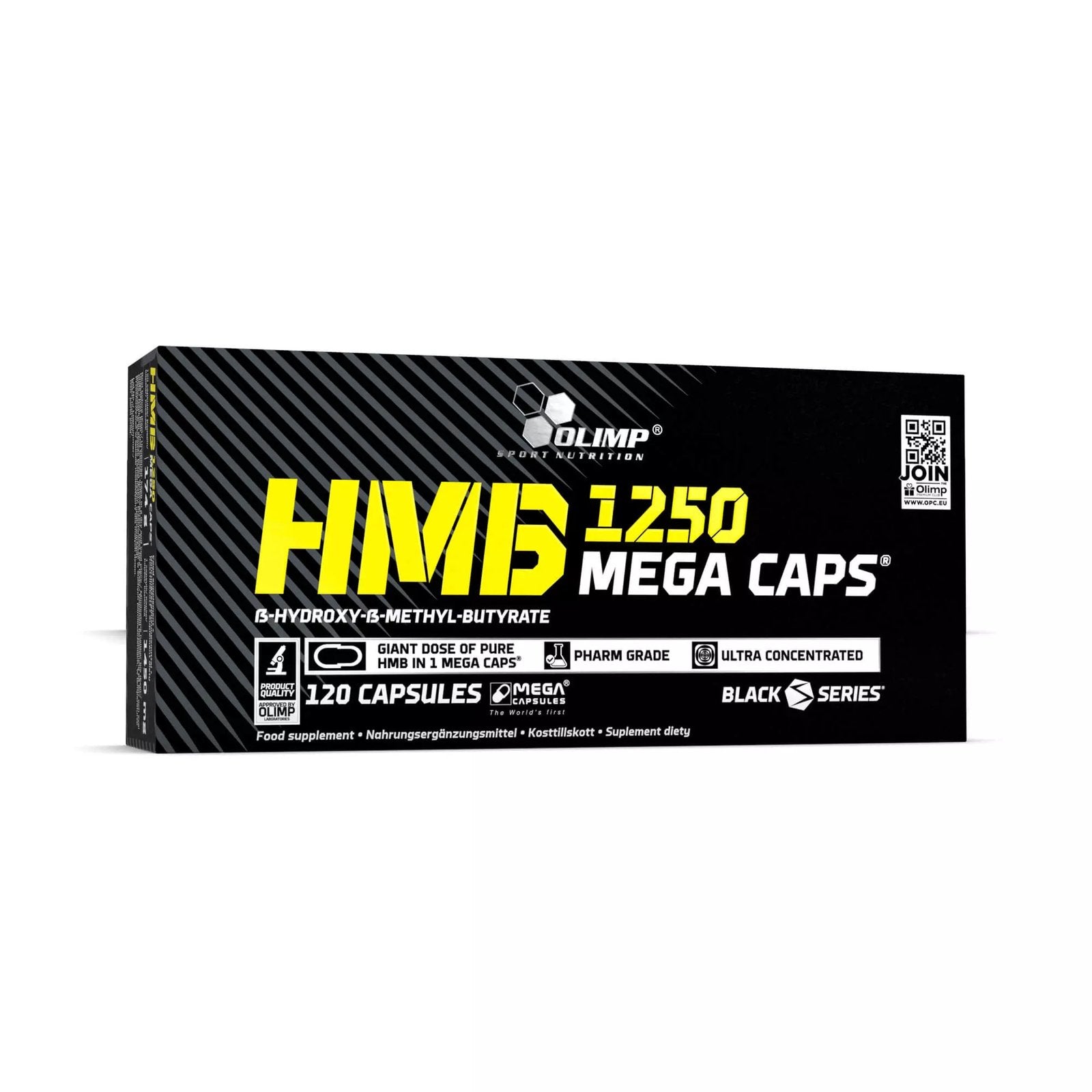 OLIMP HMB 1250 Mega Caps - 120 Capsules kaina