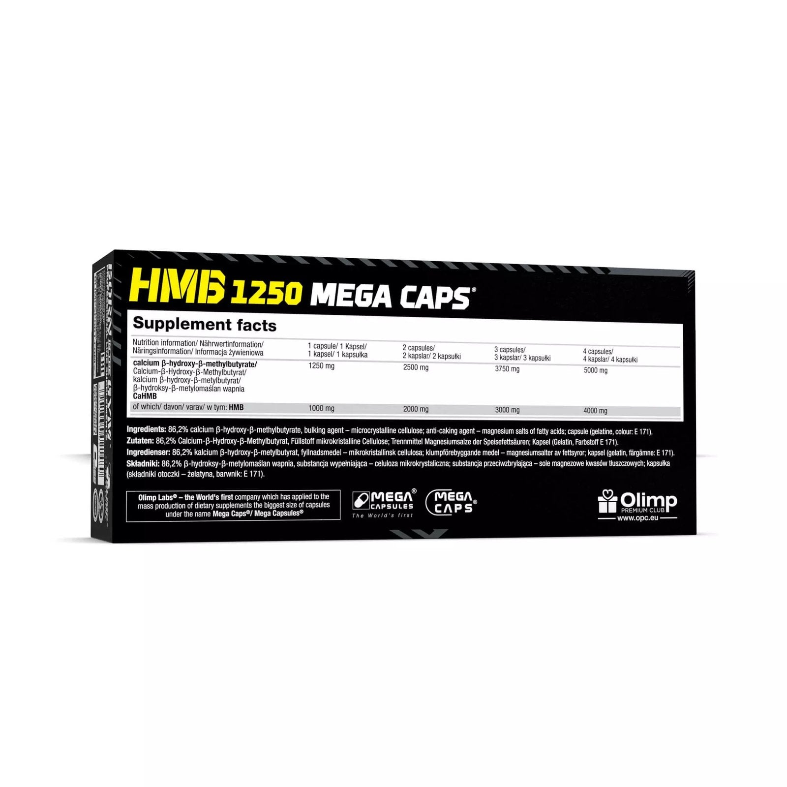 OLIMP HMB 1250 Mega Caps - 120 Capsules sudetis