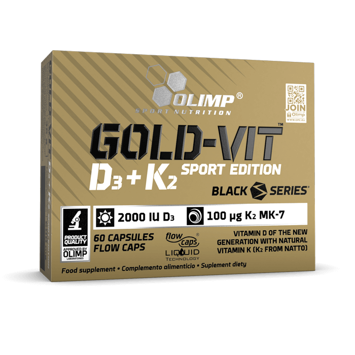 Olimp® Gold-Vit™ D3+K2 Sport Edition 60 caps. the price