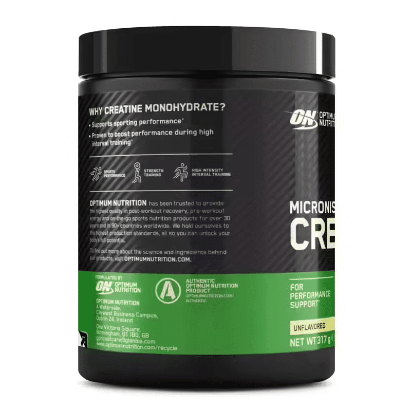 Usage of Optimum Nutrition Micronized Creatine Powder 317g