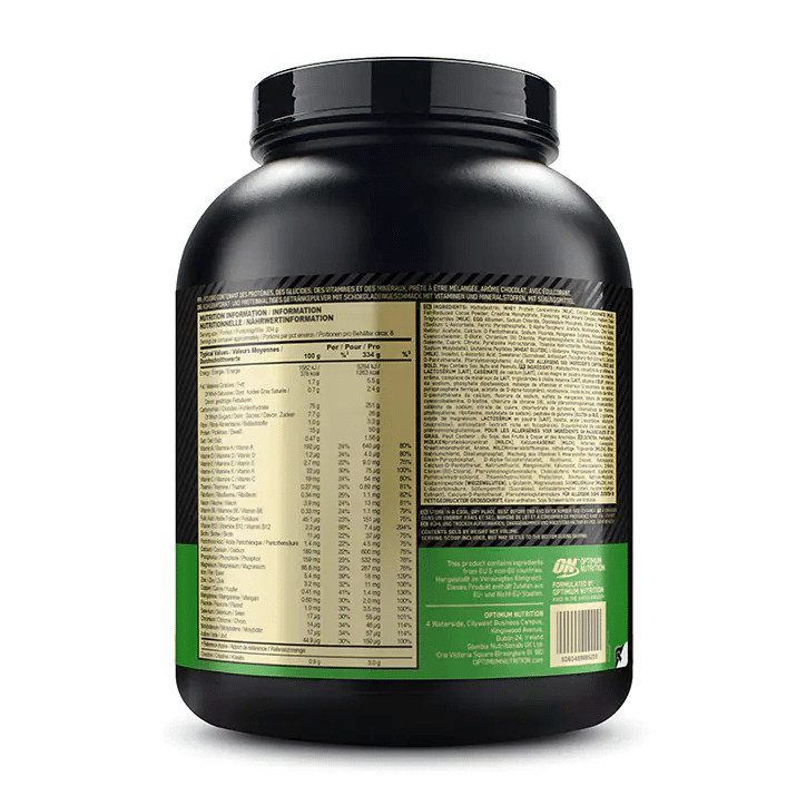 Composition of Optimum Nutrition Serious Mass 2730g