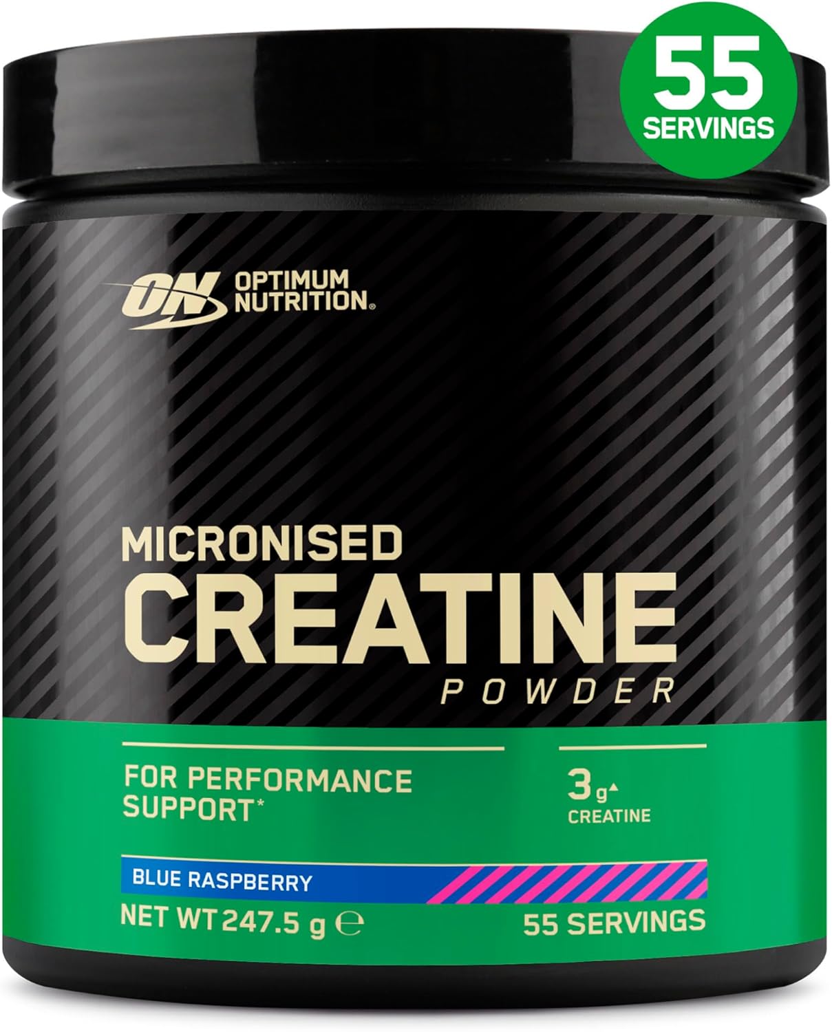 Optimum Nutrition mikronizuoti kreatino milteliai 247.5 g