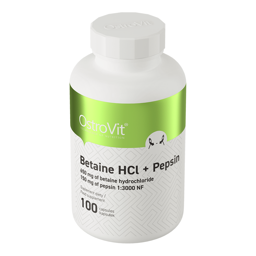 OstroVit-Betaine-HCl-Pepsin-100-capsules-price-promotion bottle