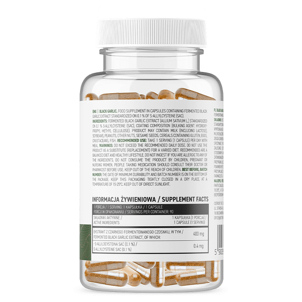 OstroVit Black Garlic VEGE 90 caps sudetis