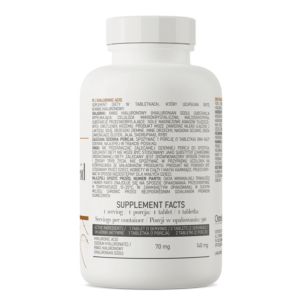 OstroVit Hyaluronic Acid 90 tabs sudetis