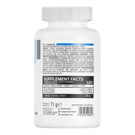 OstroVit L-Tyrosine 500 mg 120 capsules akcija