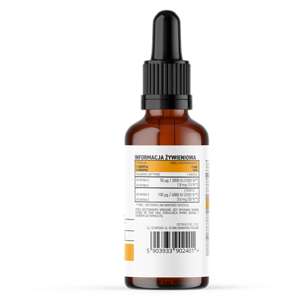 OstroVit Pharma Vitamin D3 4000 IU drops 30 ml composition